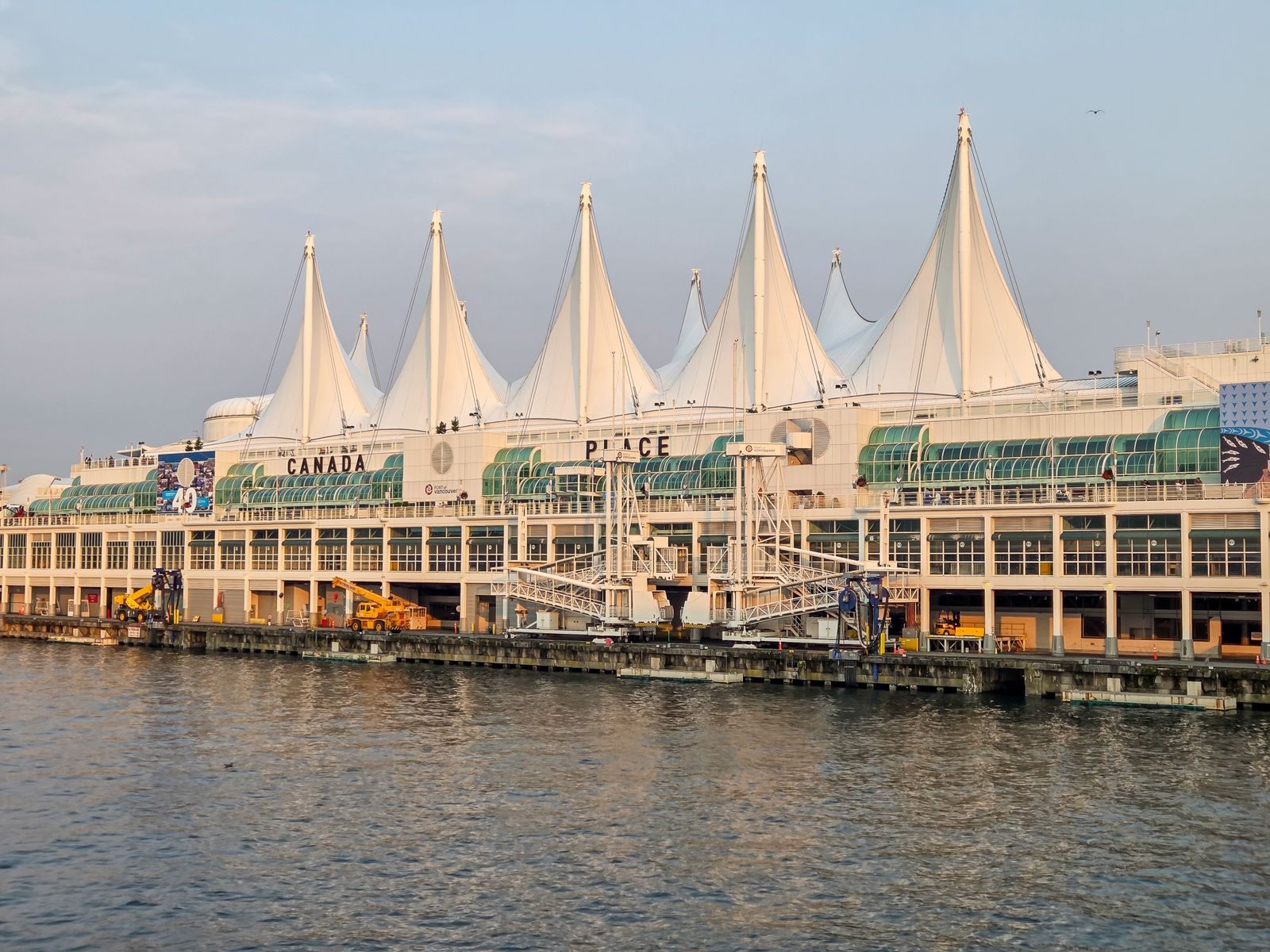 The white sails of Canada Place cruise terminal in Vancouver, where many Alaska repositioning cruises begin or end